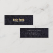 Carte De Visite Mini Cuir Faux (crocodile) (Devant / Derrière)