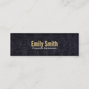 Carte De Visite Mini Cuir Faux (crocodile)