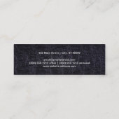 Carte De Visite Mini Cuir Faux (crocodile) (Dos)