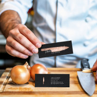 Cuisine personnelle rose couteau or minimaliste re