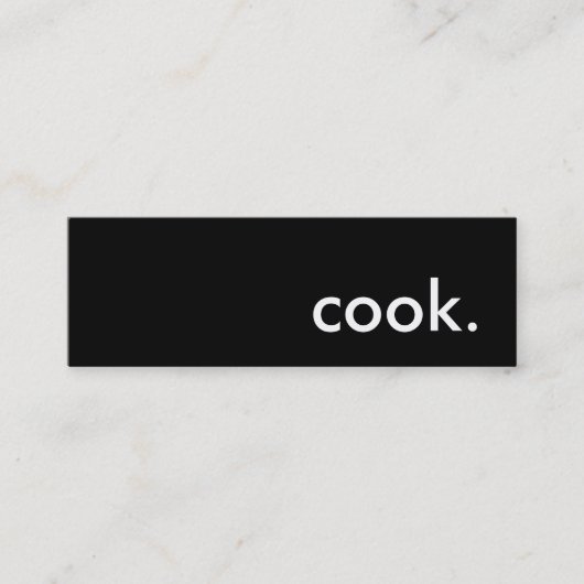 Carte De Visite Mini cuisiner. (Devant)