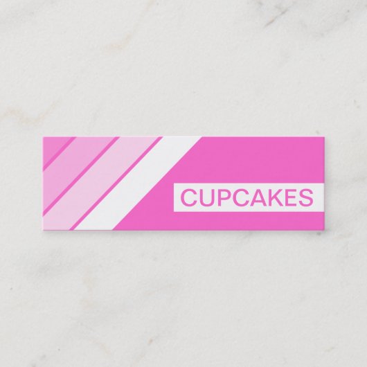Carte De Visite Mini CUPCAKES rétro (Devant)
