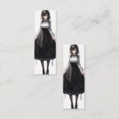 Carte De Visite Mini Cute Anime Maid (Devant / Derrière)