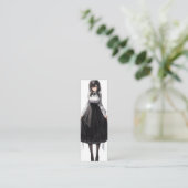 Carte De Visite Mini Cute Anime Maid (Debout devant)