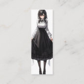Carte De Visite Mini Cute Anime Maid (Dos)