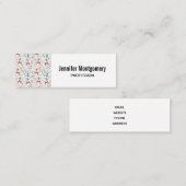 Carte De Visite Mini Cute Deer (Devant / Derrière)