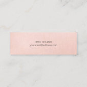 Carte De Visite Mini Cute Faux Sequins Beauté Maquillage Mode Artiste (Dos)