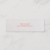 Carte De Visite Mini Cute Faux Sequins Beauté Maquillage Mode Artiste 2 (Dos)