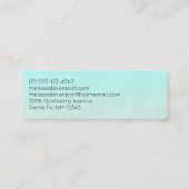 Carte De Visite Mini Cute Giraffe Aquarelle Maman & Bébé (Dos)