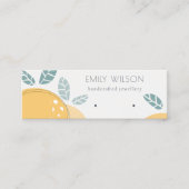 Carte De Visite Mini Cute Lemon Fruity Bold Abstraite oreille (Devant)