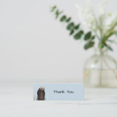 Carte De Visite Mini Cute Otter Face Nature Photo (Debout devant)