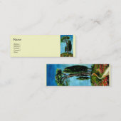 CARTE DE VISITE MINI CYPRÈS ET PINS MÉDITERRANIEN EN TOSCANE (Devant / Derrière)