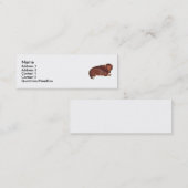 Carte De Visite Mini Dachshundnt (Devant / Derrière)