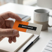 Carte De Visite Mini Dactylo professionnel - Simple Élégant Stylé