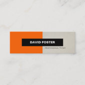 Carte De Visite Mini Dactylo professionnel - Simple Élégant Stylé (Devant)