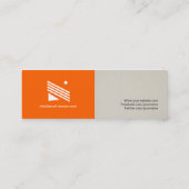 Carte De Visite Mini Dactylo professionnel - Simple Élégant Stylé (Dos)