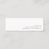 Carte De Visite Mini Dactylographiez l'illustration de brevet de (Dos)