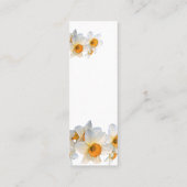 Carte De Visite Mini Daffodil Funeral Mini Bookmark Prayer Card (Dos)