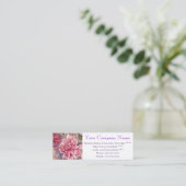 Carte De Visite Mini dahlias fleurs aquarelle (Debout devant)