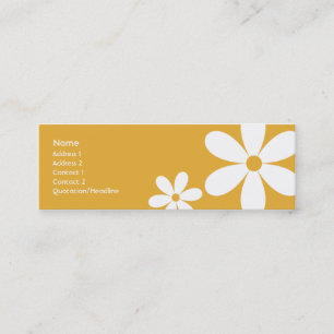 Carte De Visite Mini Daisées orange - Splendides