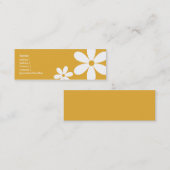 Carte De Visite Mini Daisées orange - Splendides (Devant / Derrière)