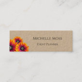 Carte De Visite Mini Daisies modernes Boho tendance Simple (Devant)