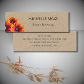 Carte De Visite Mini Daisies modernes Boho tendance Simple