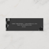 Carte De Visite Mini Damas Abstraites (Noir Et Blanc) (Dos)