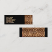 Carte De Visite Mini Damas - Brown & beige (Devant / Derrière)