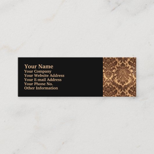 Carte De Visite Mini Damas - Brown & beige (Devant)