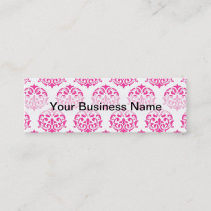 Carte De Visite Mini Damas rose chaud