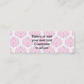 Carte De Visite Mini Damas rose chaud (Dos)