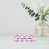 Carte De Visite Mini Damas rose chaud (Debout devant)