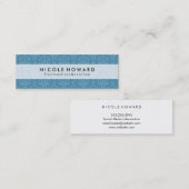 Carte De Visite Mini Damask Chic Motif (Devant / Derrière)