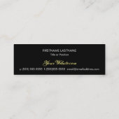 Carte De Visite Mini Damassé morte - crâne maigre fait sur commande (Dos)