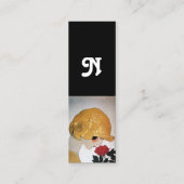 CARTE DE VISITE MINI DAME AVEC ROSE ROUGE BEAUTY MODE COSTUME DESIGNER (Dos)