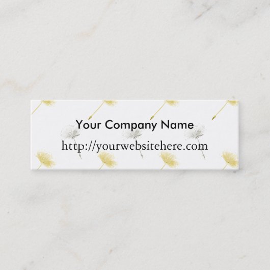 Carte De Visite Mini Dandelion Flowers (Devant)