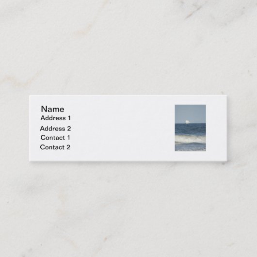 Carte De Visite Mini Dans la distance (Devant)