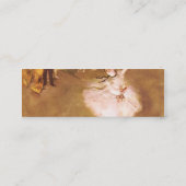 Carte De Visite Mini Danseur de ballet Diplôme de la peinture étoile (Dos)