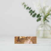 Carte De Visite Mini Danseur de ballet Diplôme de la peinture étoile (Debout devant)