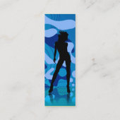 Carte De Visite Mini Danseur En Bleu Violet (Dos)