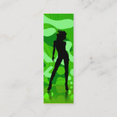 Carte De Visite Mini Danseur En Vert (Dos)