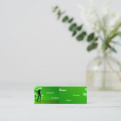 Carte De Visite Mini Danseur En Vert (Debout devant)