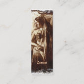 Carte De Visite Mini Danseuse de ventre avec un voile (Dos)