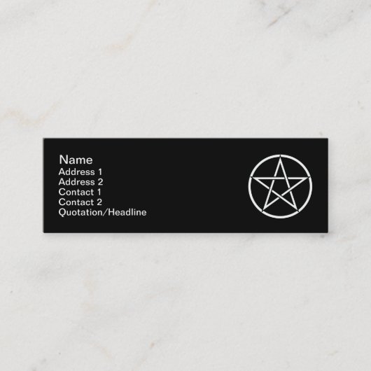 Carte De Visite Mini darkwitch (Devant)
