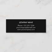 Carte De Visite Mini Dazzle Multi Rose noir strié maigre (Dos)