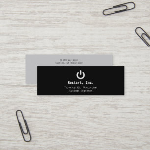 Carte De Visite Mini De réserve