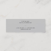 Carte De Visite Mini De réserve (Dos)