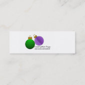 Carte De Visite Mini Décorations de vacances (Dos)