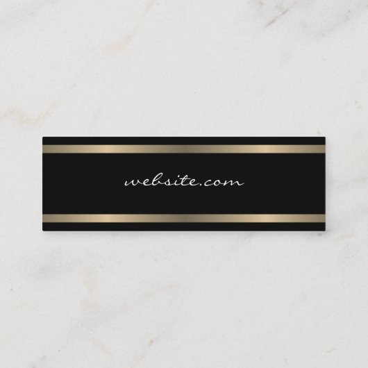 Carte De Visite Mini Découpe Gold Luxe (Dos)